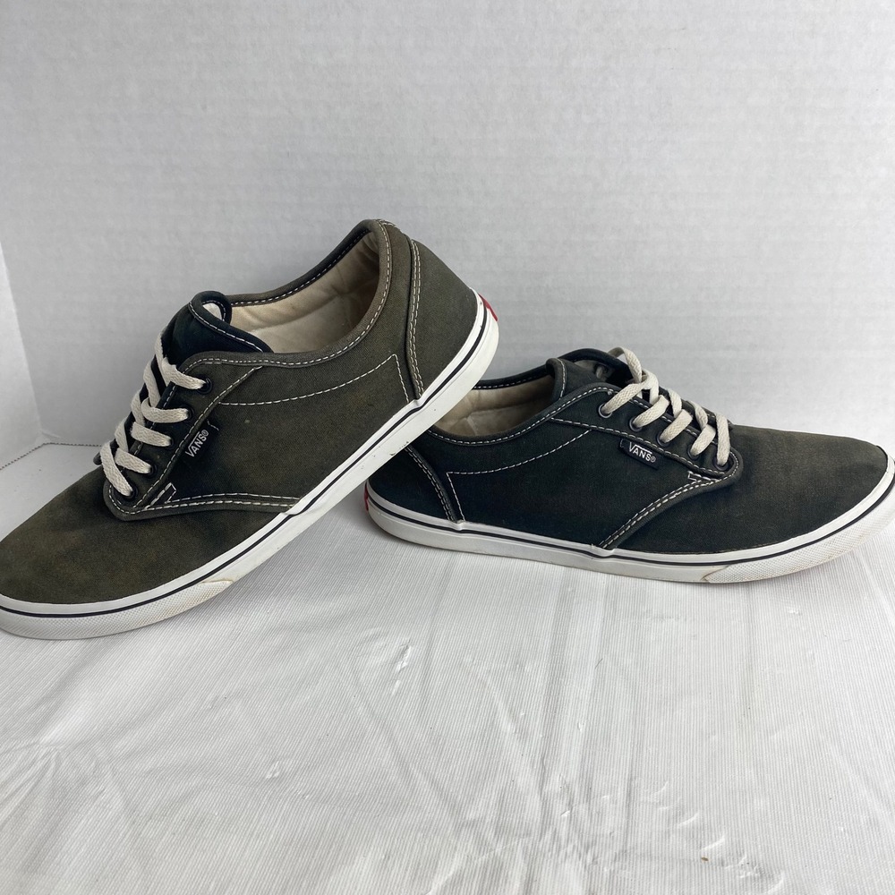 Vans Atwood Low Sneakers Shoes Womens 8 Olive Green Canvas VN-0NJO187 Skater